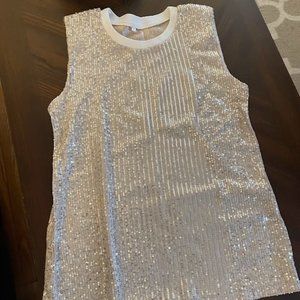 Silver Sequin Shirt
